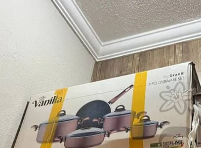 Vanilla Cookware SET Bio Granite Rose Gold Box Packed