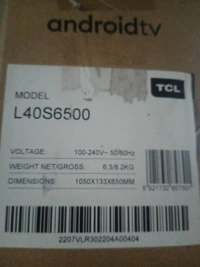 smart Tcl LCD 40inches  all in well condition