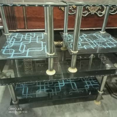 Glass Table Set For Sale