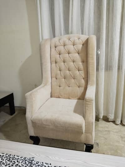 luxury long back chairs  Luxury Long Back Chairs for Sale – Beige | DH