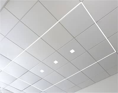 FALSE CEILING GYPSUM BOARD & GLASS PARTITION, OFFICE PARTITION