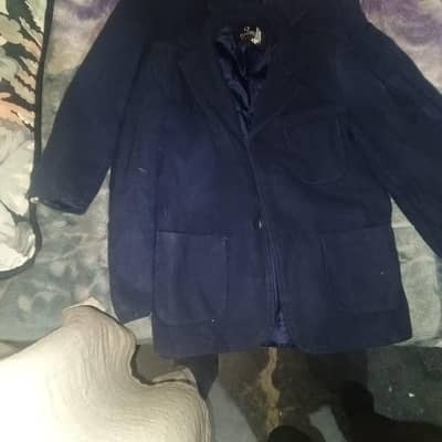 school blue coat & sweater