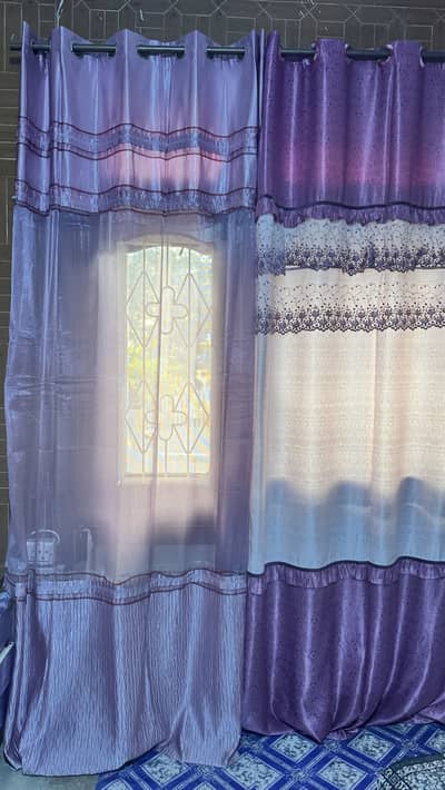 Curtains in beautiful nd attractive Purple color is Up for sale
