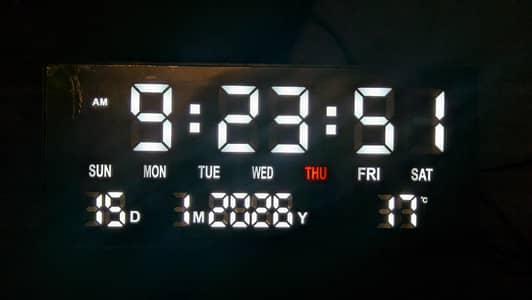 digital wall clocks available