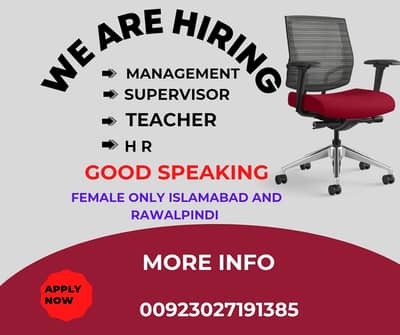 staff required for office work in Islamabad