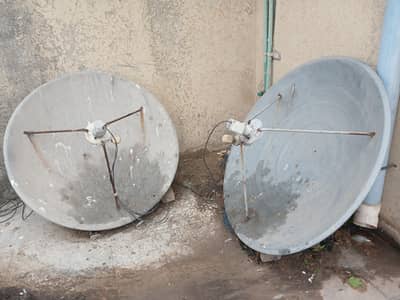 2 Dish Antenna with Receiver and box