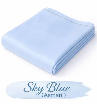Premium Boski unstitched Men's suit fabric—sky blue( Asmani )