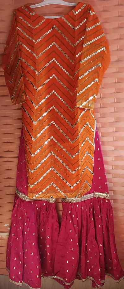 Menhdi Dress ( Gharara)