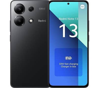 redmi note 13 256 GB with box and charger