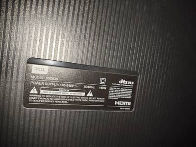 Qled TV Tcl 55 inch (Panel Broken)
