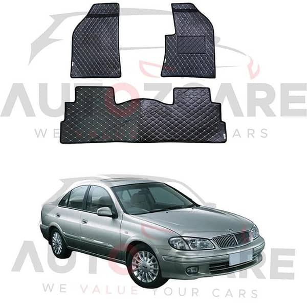 Nissan Sunny 7D Floor Mat ( Flat Style ) 3PCS - Model 2005-2010