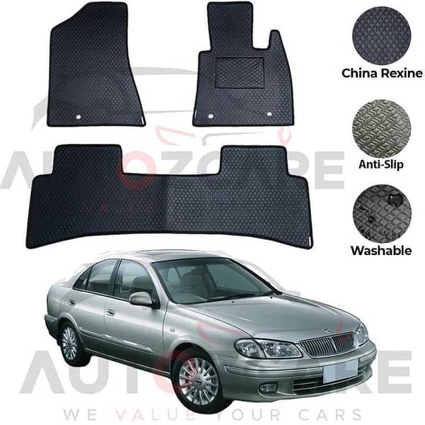 Nissan Sunny China Rexine Floor Mat 3PCS - Model 2005-2010