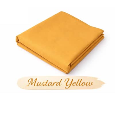 Premium Boski unstitched Men's suit [ Mustard yellow, Magenta pink ]