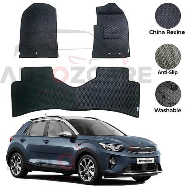 Kia Stonic China Rexine Floor Mat 3PCS - Model 2021-2025