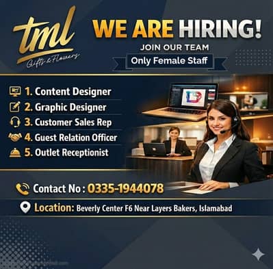 Now Hiring Creative & Customer Service Staff