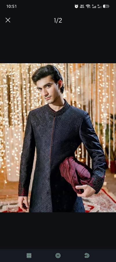 black Sheirwani J. original sale | negotiable