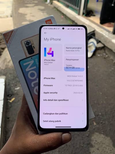 Redmi Note 10 Pro 8/128 10/9 Condition With Box Official Pta Approved