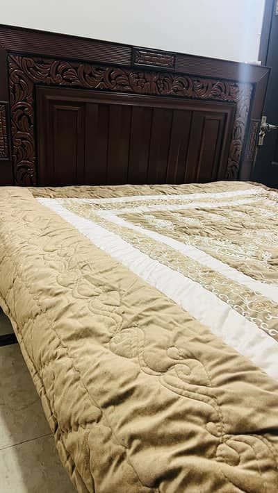 double bed side table and dressing table without mattress