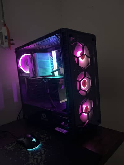 Gaming PC i5 13400f rx 6800 red dragon case