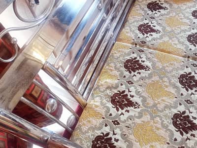 Steel Frame Sofa Set – Excellent Condition