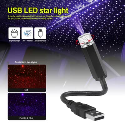 Universal LED Car Roof Star Night Lights Mini LED Starry Sky Night Pr