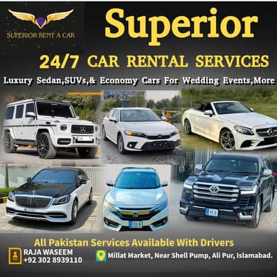 rent a car/rent a car islamabad/car for rent alto,civic,brv,grande