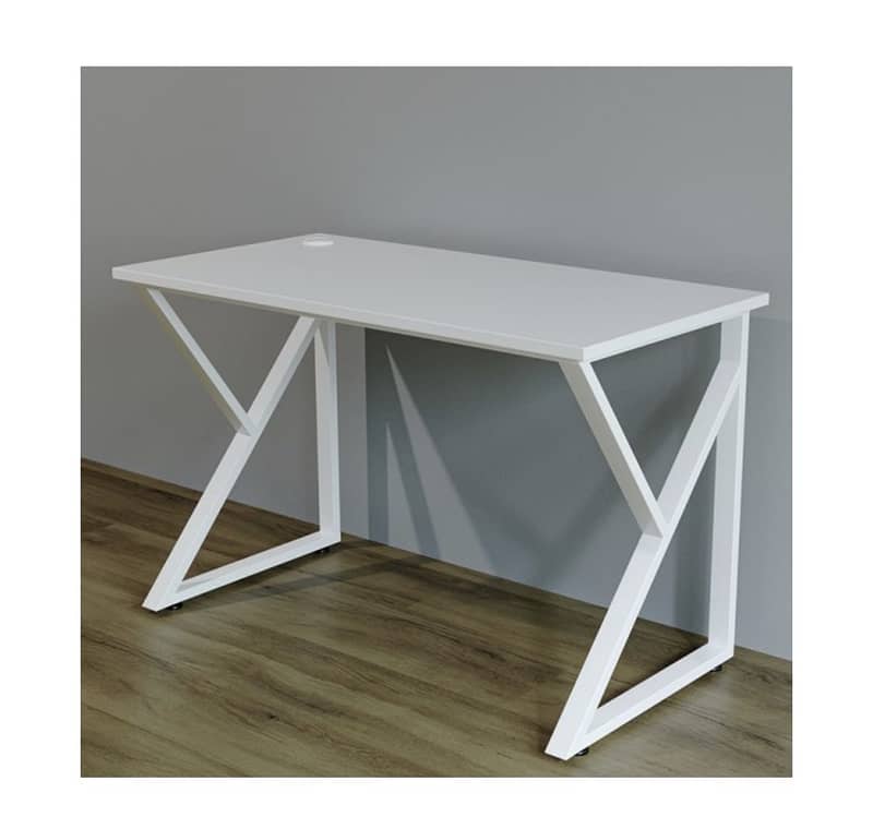 All white study table 0