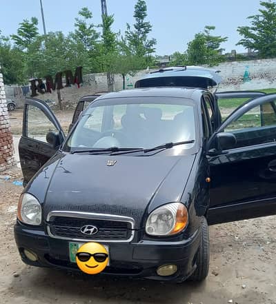 Hyundai Santro 2009 GV – 3 Cylinder – Black – Urgent Sale