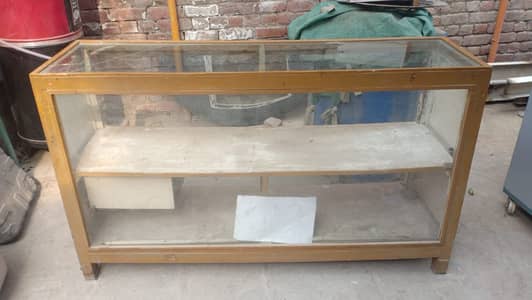 Shop Stall Counter with Storage Cabinet