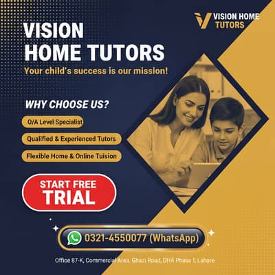 Online & Home Tuition /Male & Female Teachers /Home & Online Tutors