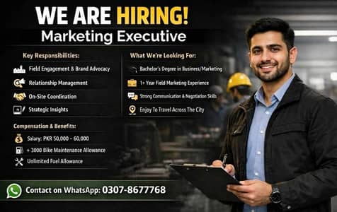 Marketing Executive Required
