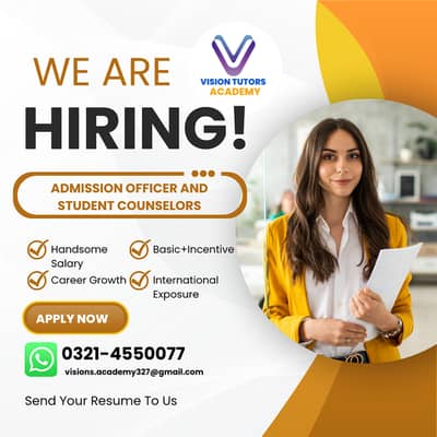Male & Female Tutor Hiring / JOB Offer