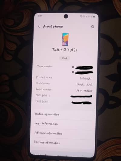 Samsung A71 ( Exchange Possible )