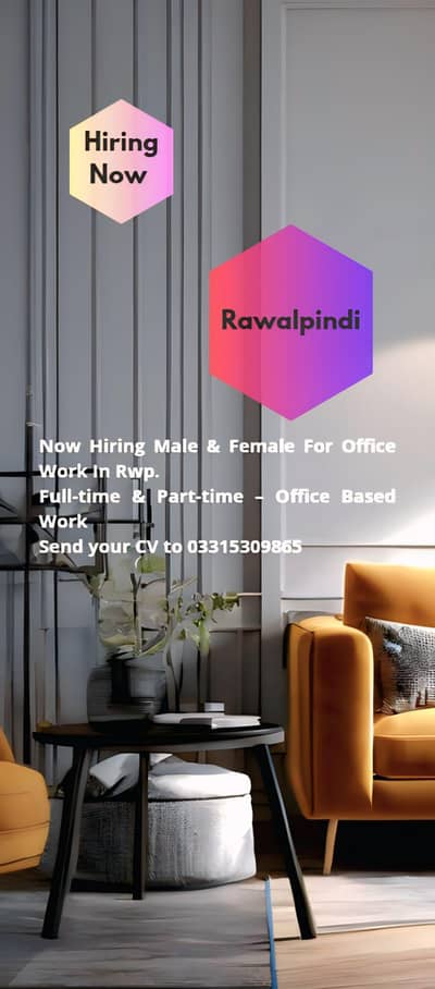 Male and Female Required for office work