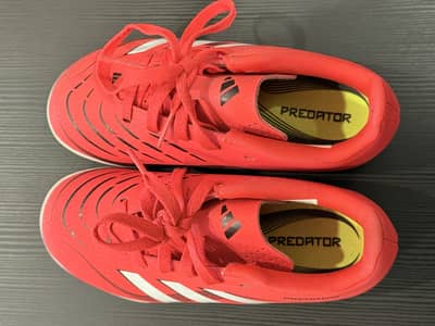 Used once only adidas Red Predator Club Football Boots