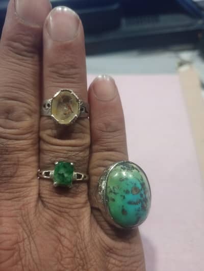 swat emerald yellow saphire Ceylon hussaini shajri ferozain silver rin