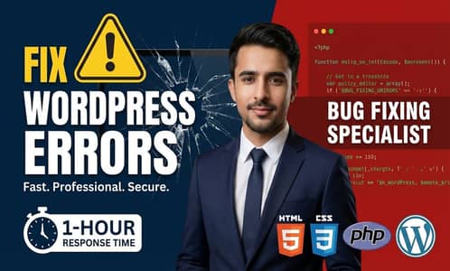 I will fix wordpress critical errors, PHP bugs, and CSS issues