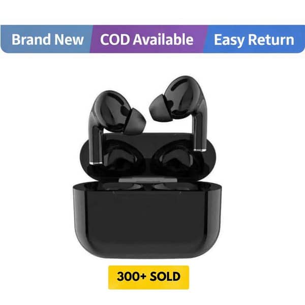 New AirPods Pro 2 Piano Black Earbuds + accessories For all Mobiles (Stock Clearence Sale)