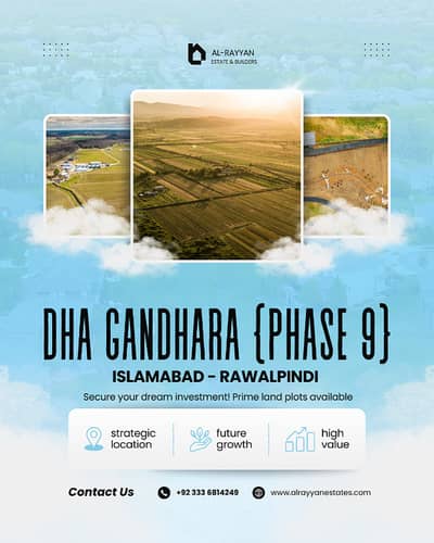 A premium 1 Kanal Transferable Plot File for Sale in DHA Gandhara (DHA Phase 9), Islamabad