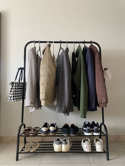 Multipurpose clothing stand and shoe rack