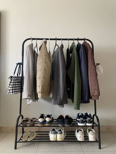Multipurpose clothing stand and shoe rack