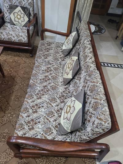 5 Seater Sofa Set of Pure Sheshum Wood