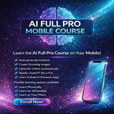 Ai Masterclass course on mobile!