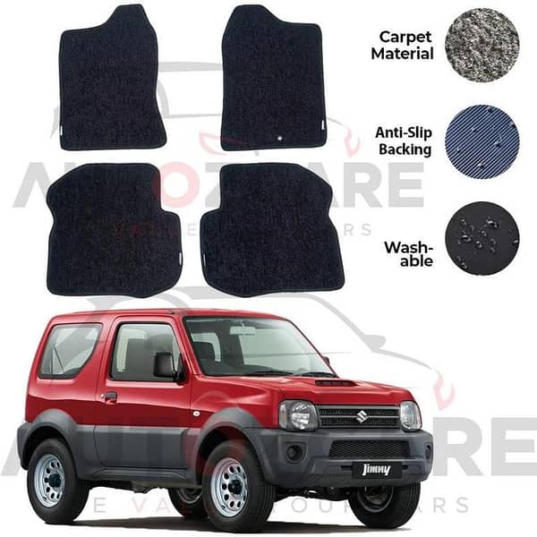 Suzuki Jimny Genuine Fitting Carpet Floor Mat 4PCS - Model 1998-2018