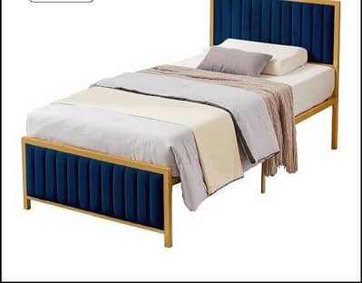 Wrought Iron Single Bed | Elegant Black | 2.5ft x 6.5 ft