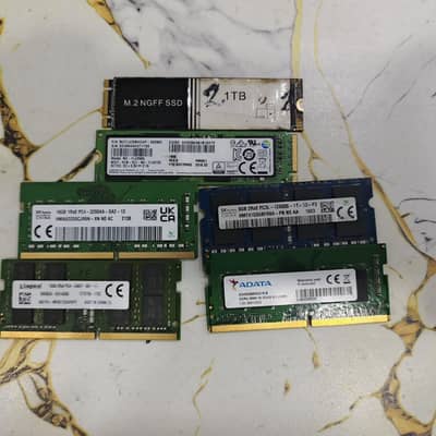 Laptop Rams and SSDs