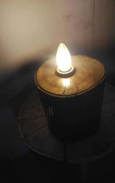 wooden lamp