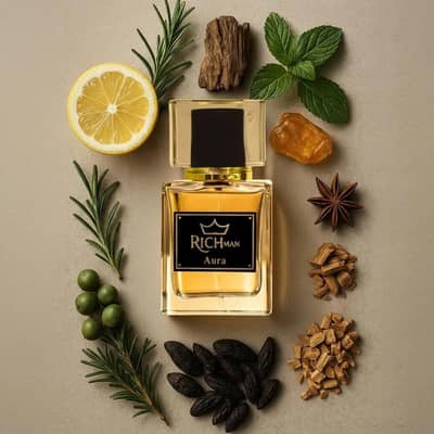 Rice man aura perfume for men long lasting bold spicy scent