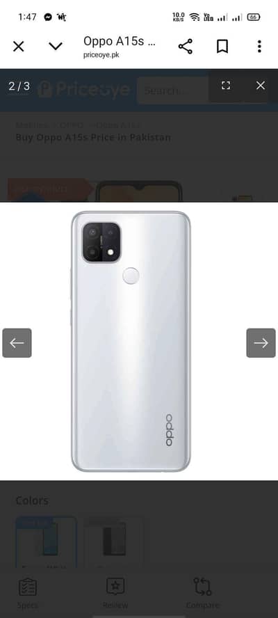 oppo a15s box with charger