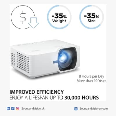 ViewSonic LS740HD Laser Projector | 5000 ANSI | Full HD 1080p